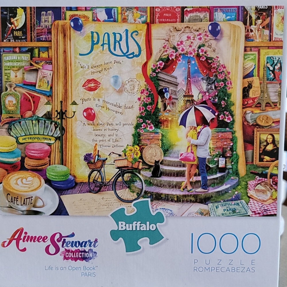 Aimee Stewart "Life is an Open Book Paris" puzzle